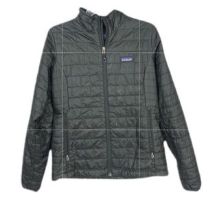Patagonia Nano Puff Full Zip Quilted Black Jacket
